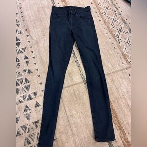 Mother high waisted looker dark denim jeans size 26